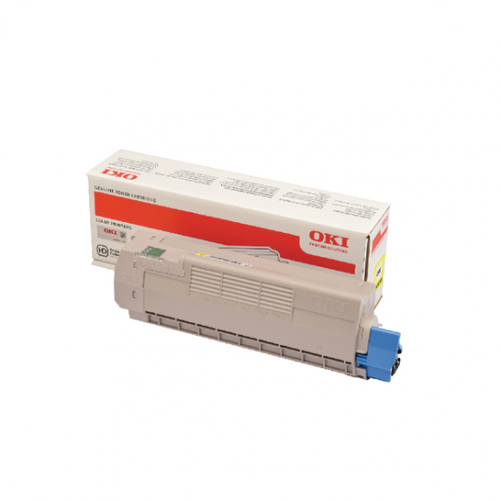 Oki C612 Yellow Original Toner Cartridge (46507505) 
